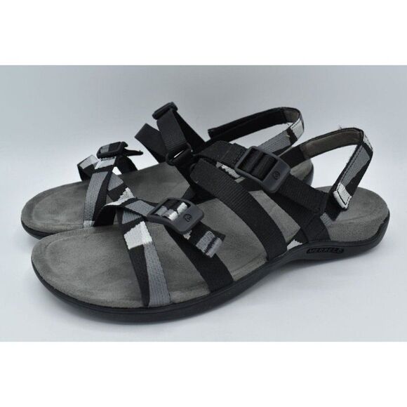 Merrell Shoes - Merrell Womens Size 8 Size District 3 Black Backstrap Sandals Shoes
